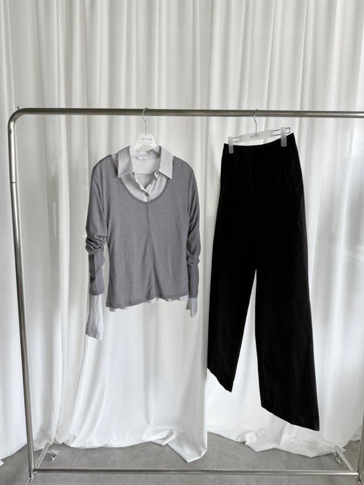 Better - Korean Women Fashion - #womensfashion - Flip Collar Blouse - 2