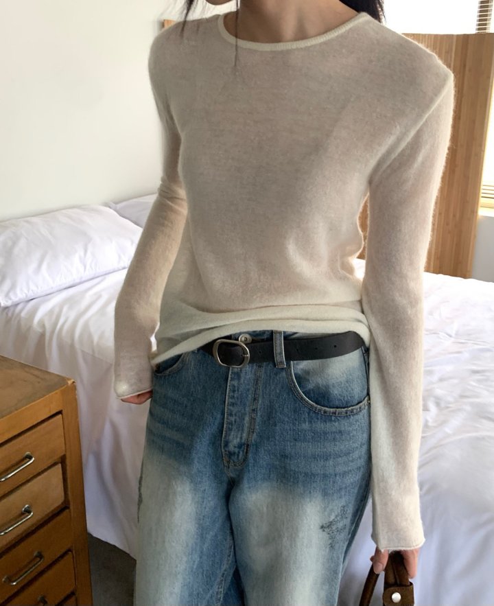 Better - Korean Women Fashion - #womensfashion - Youth Round Knit Tee - 2