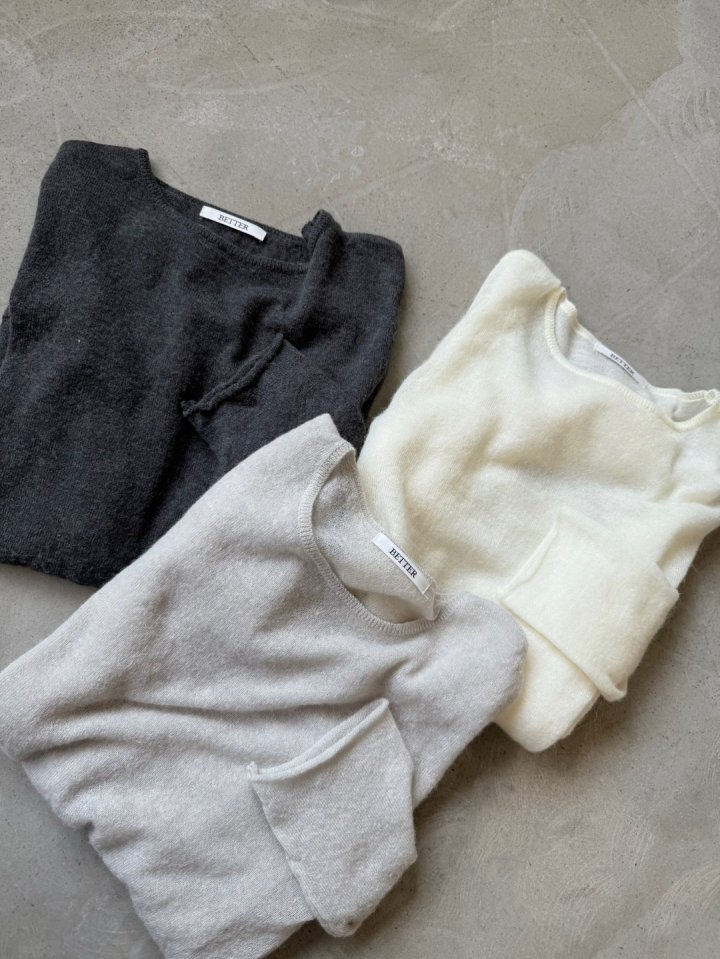Better - Korean Women Fashion - #womensfashion - Youth Round Knit Tee