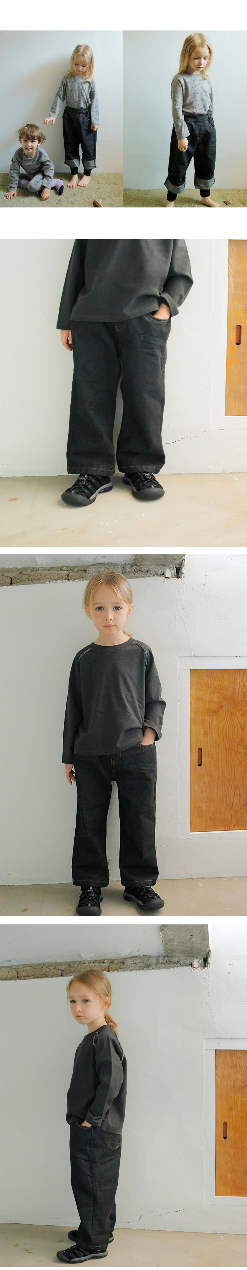 Bien A Bien - Korean Children Fashion - #childrensboutique - Kerona Denim Pants - 2