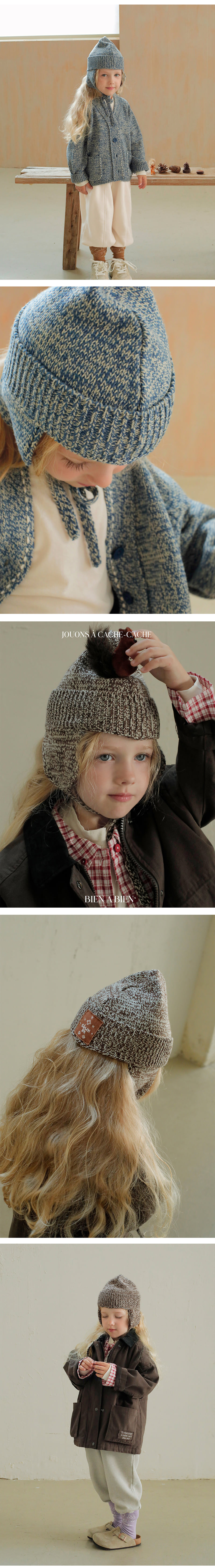 Bien A Bien - Korean Children Fashion - #fashionkids - Cuen Earflap Knit Beanie - 2