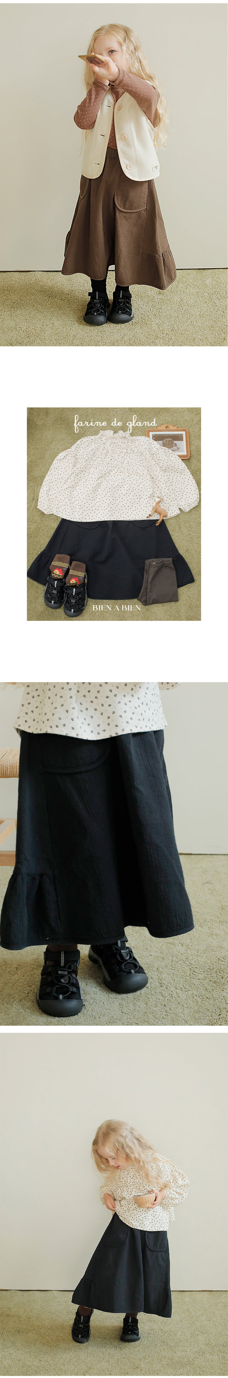 Bien A Bien - Korean Children Fashion - #magicofchildhood - Wool Luna Skirt - 2