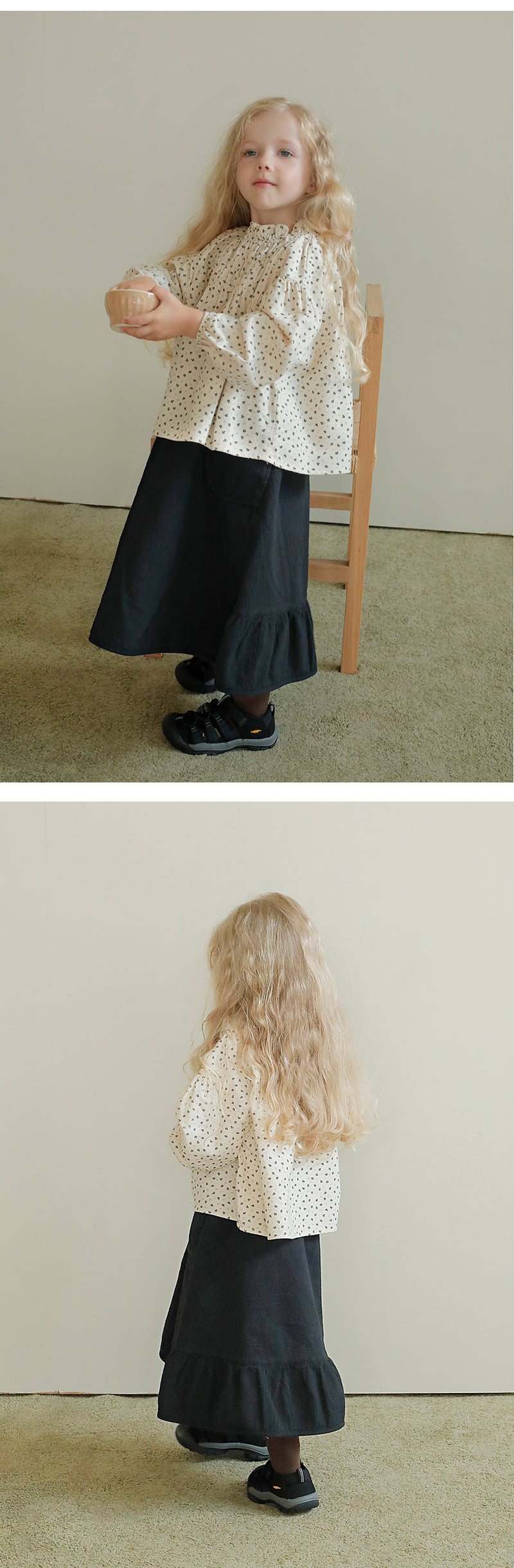 Bien A Bien - Korean Children Fashion - #minifashionista - Wool Luna Skirt - 3