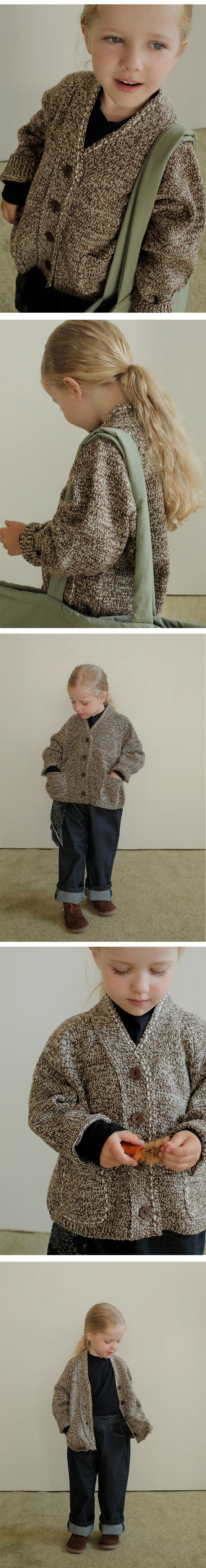 Bien A Bien - Korean Children Fashion - #toddlerclothing - Nelp Knit Cardigan - 3