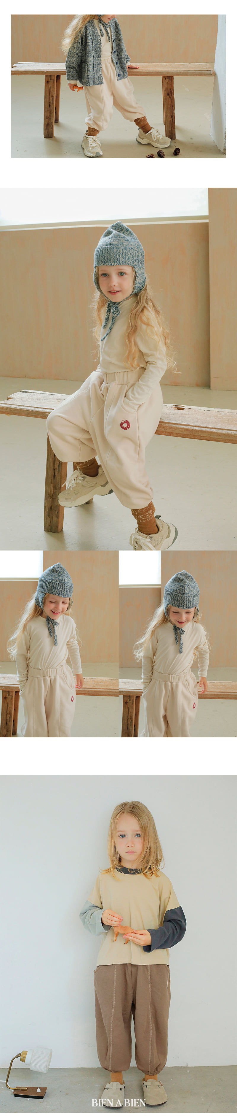Bien A Bien - Korean Children Fashion - #toddlerclothing - Cube Line Pants - 2