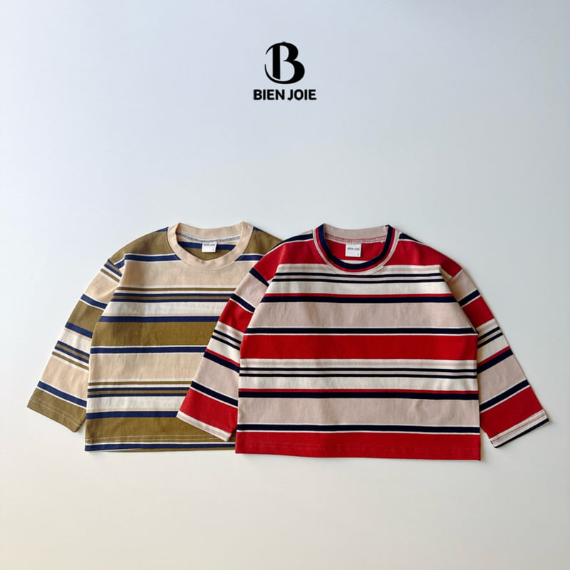 Bien Joie - Korean Children Fashion - #stylishchildhood - Coco Stripe Tee - 4