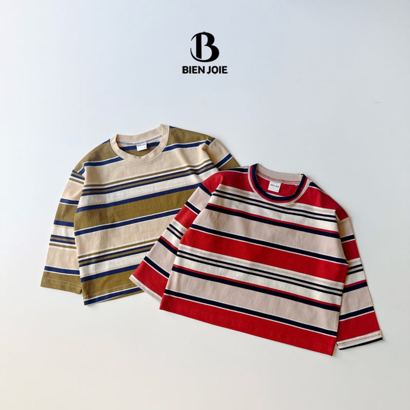 Bien Joie - Korean Children Fashion - #childrensboutique - Coco Stripe Tee - 5