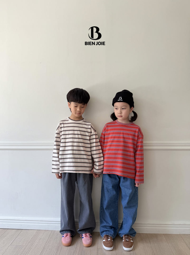 Bien Joie - Korean Children Fashion - #designkidswear - Line Denim Pants - 10