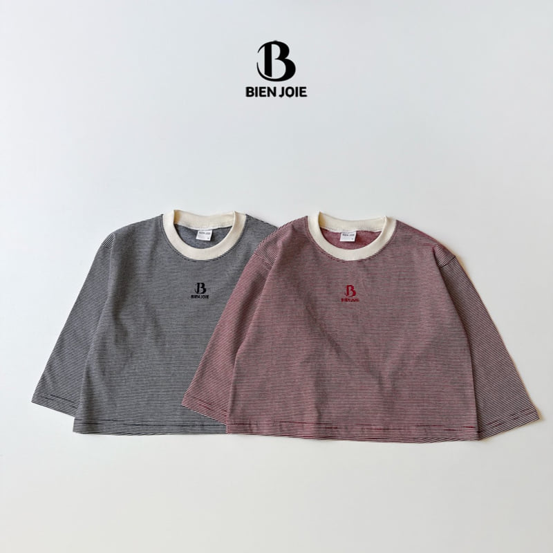 Bien Joie - Korean Children Fashion - #littlefashionista - Hoi Stripe Tee - 4