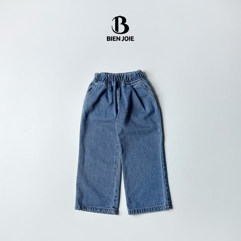 Bien Joie - Korean Children Fashion - #minifashionista - Line Denim Pants - 3