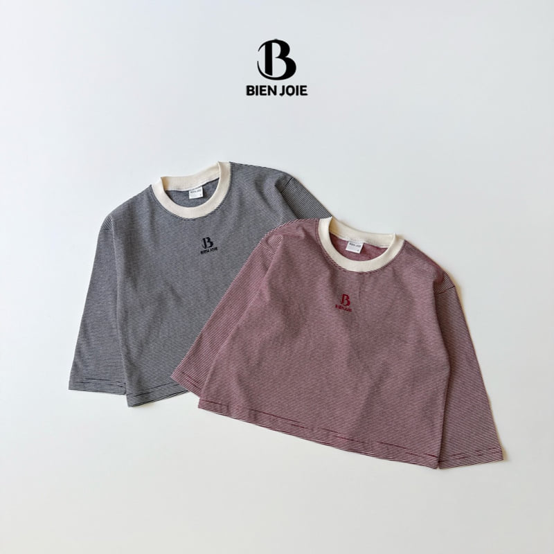 Bien Joie - Korean Children Fashion - #minifashionista - Hoi Stripe Tee - 5
