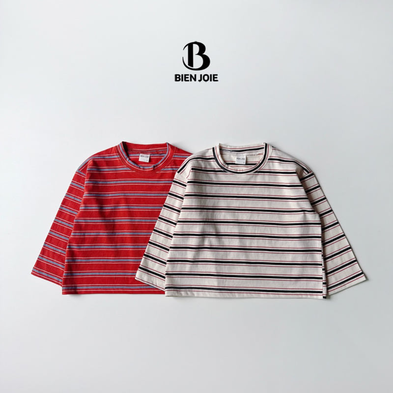 Bien Joie - Korean Children Fashion - #prettylittlegirls - Ink Stripe Tee - 4