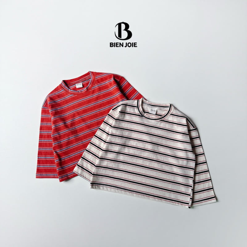 Bien Joie - Korean Children Fashion - #toddlerclothing - Ink Stripe Tee - 5