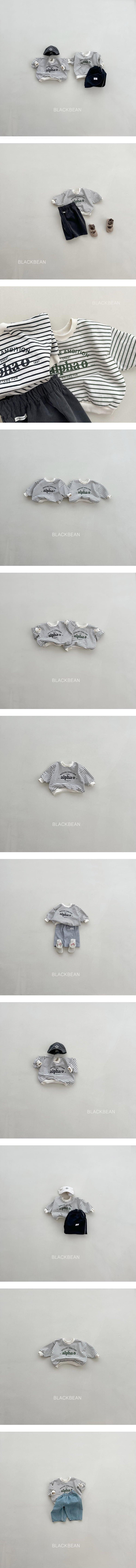 Black Bean - Korean Children Fashion - #toddlerclothing - Alpha Sweatshirt - 2