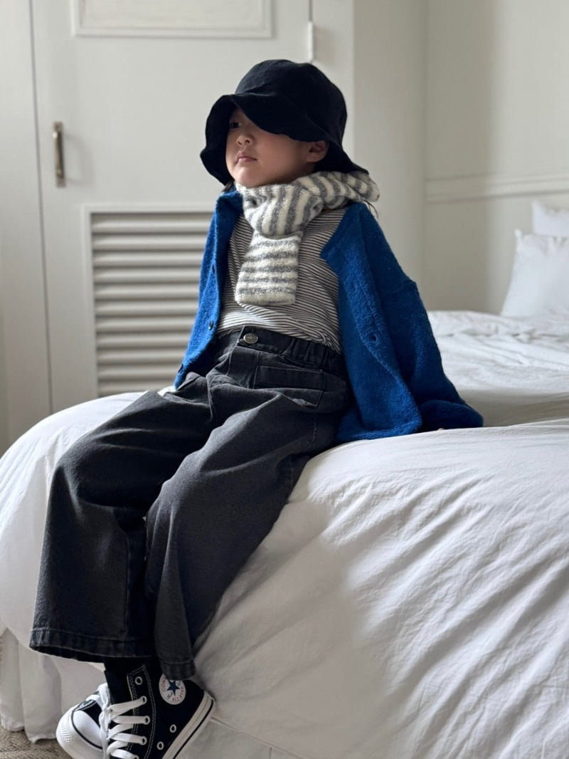 Bon Bon Butik - Korean Children Fashion - #magicofchildhood - Pocket Wide Denim Pants - 3