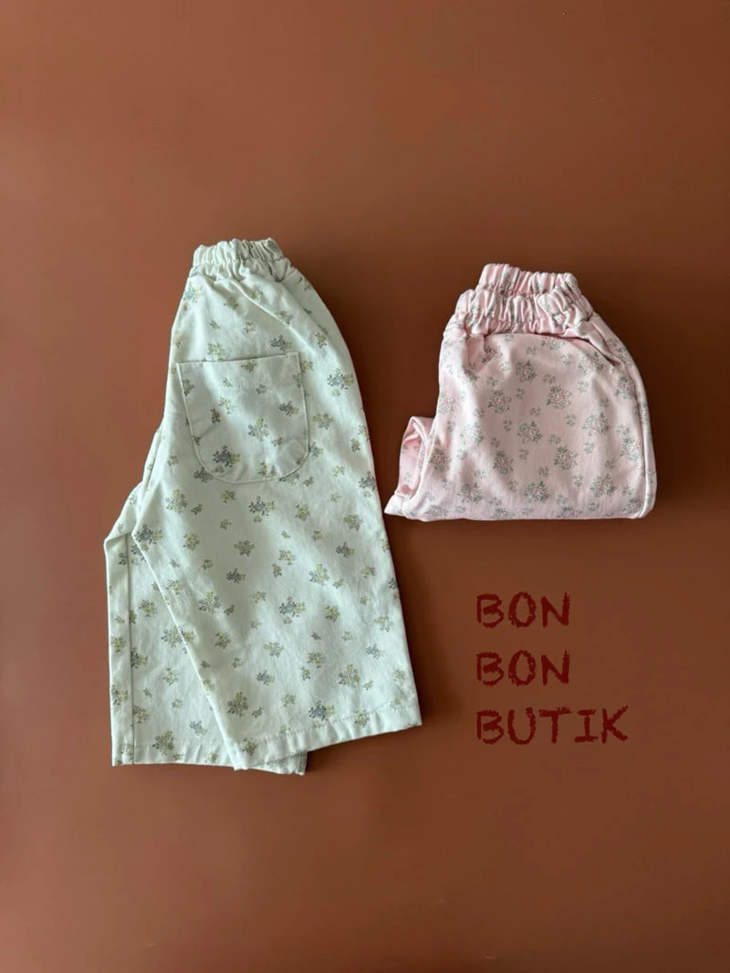 Bon Bon Butik - Korean Children Fashion - #toddlerclothing - Floral Pants