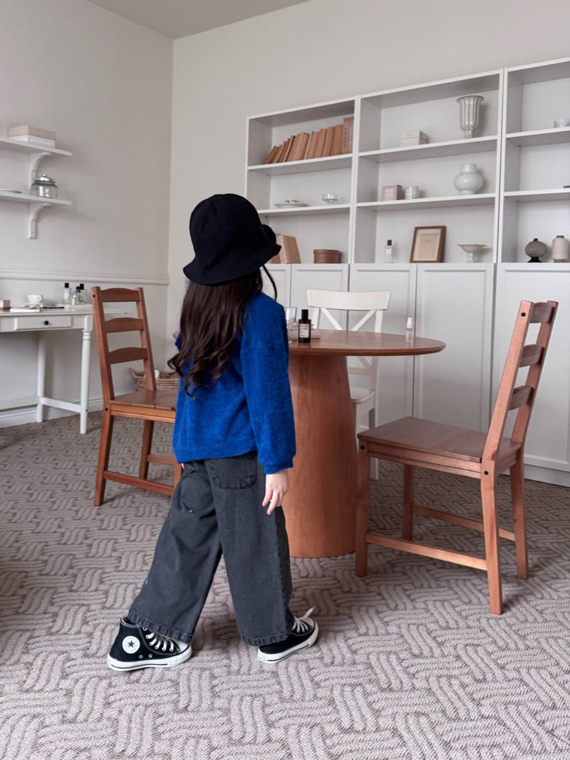 Bon Bon Butik - Korean Children Fashion - #toddlerclothing - Pocket Wide Denim Pants - 7