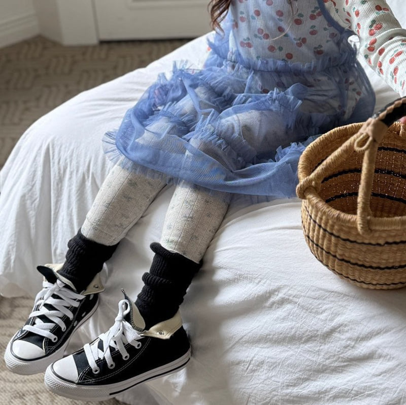 Bon Bon Butik - Korean Children Fashion - #toddlerclothing - Eyelet Leggings - 6