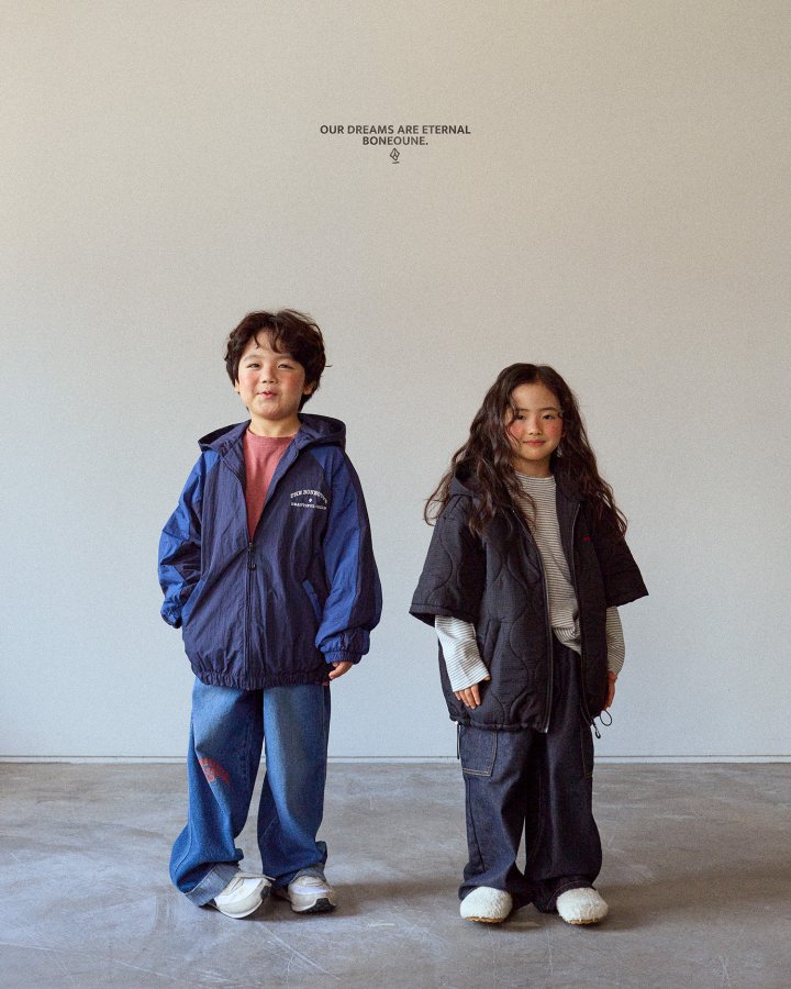Boneoune - Korean Children Fashion - #Kfashion4kids - Wannabe Hoodie Zip-up (Junior) - 9