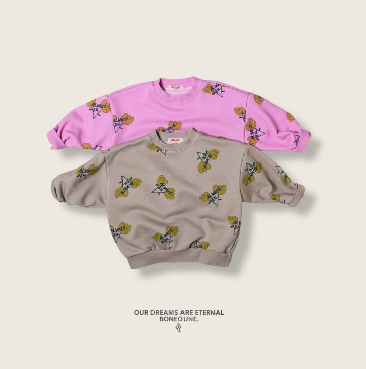 Boneoune - Korean Children Fashion - #Kfashion4kids - Always Flower Sweatshirt - 8