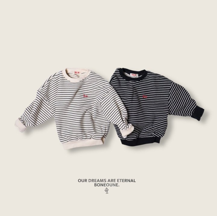 Boneoune - Korean Children Fashion - #kidzfashiontrend - Monoline Sweatshirt - 4