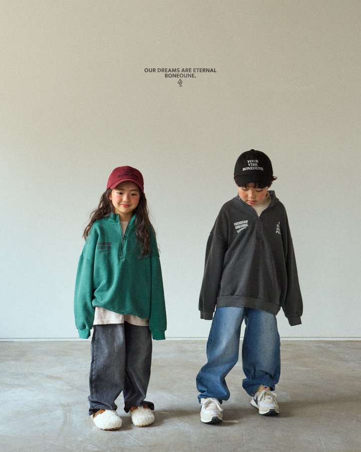 Boneoune - Korean Children Fashion - #childofig - Rucker Half Zip-up - 6