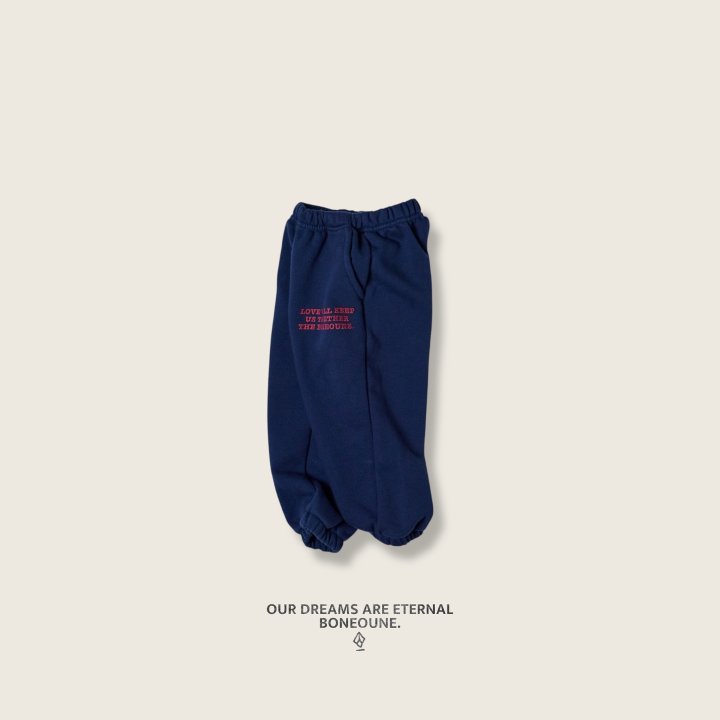 Boneoune - Korean Children Fashion - #childofig - Love French Jogger Pants - 9