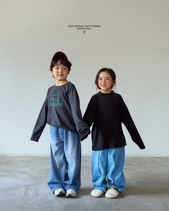 Boneoune - Korean Children Fashion - #childofig - Mild Ribbed Mock Neck Tee - 8