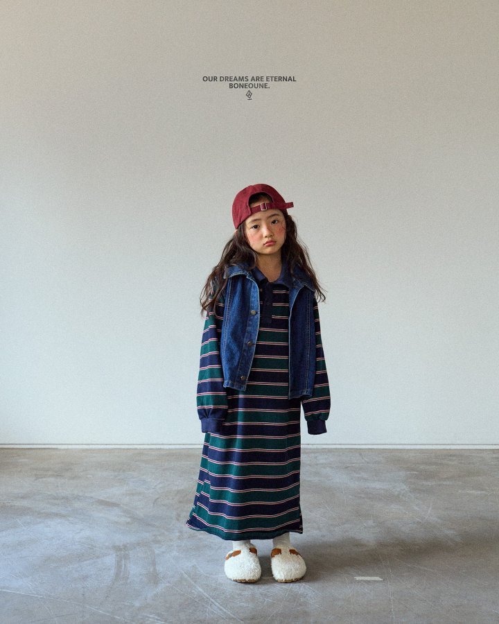 Boneoune - Korean Children Fashion - #childofig - Highteen Denim Vest - 6