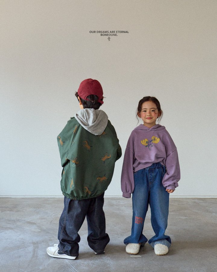 Boneoune - Korean Children Fashion - #childofig - Layered Hoodie - 5