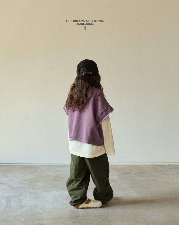 Boneoune - Korean Children Fashion - #childofig - Wide Crop Vest - 6