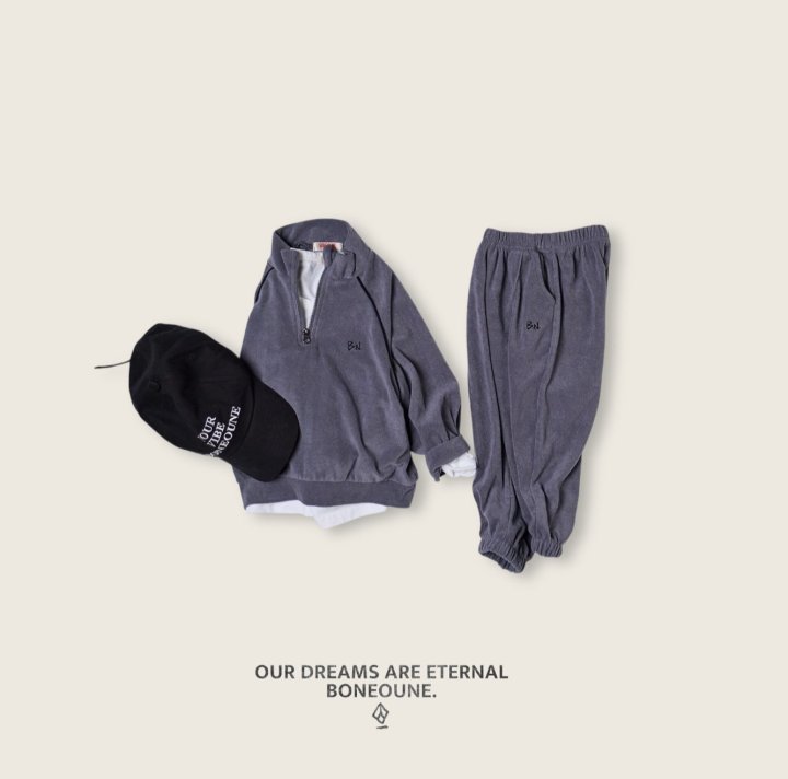 Boneoune - Korean Children Fashion - #childofig - Titan Terry Jogger Pants - 7