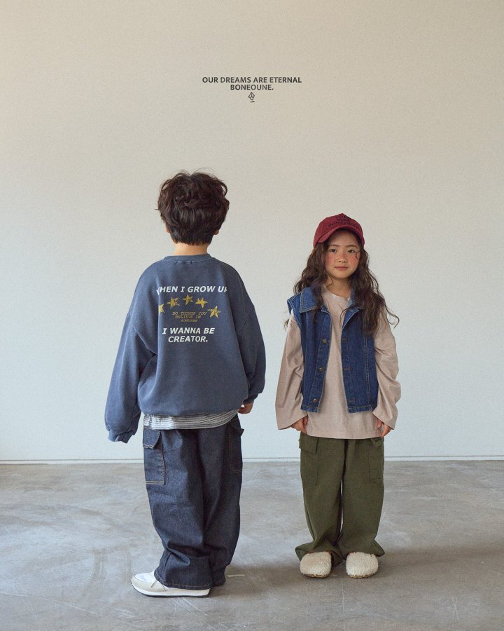 Boneoune - Korean Children Fashion - #childrensboutique - Creator Sweatshirt - 10