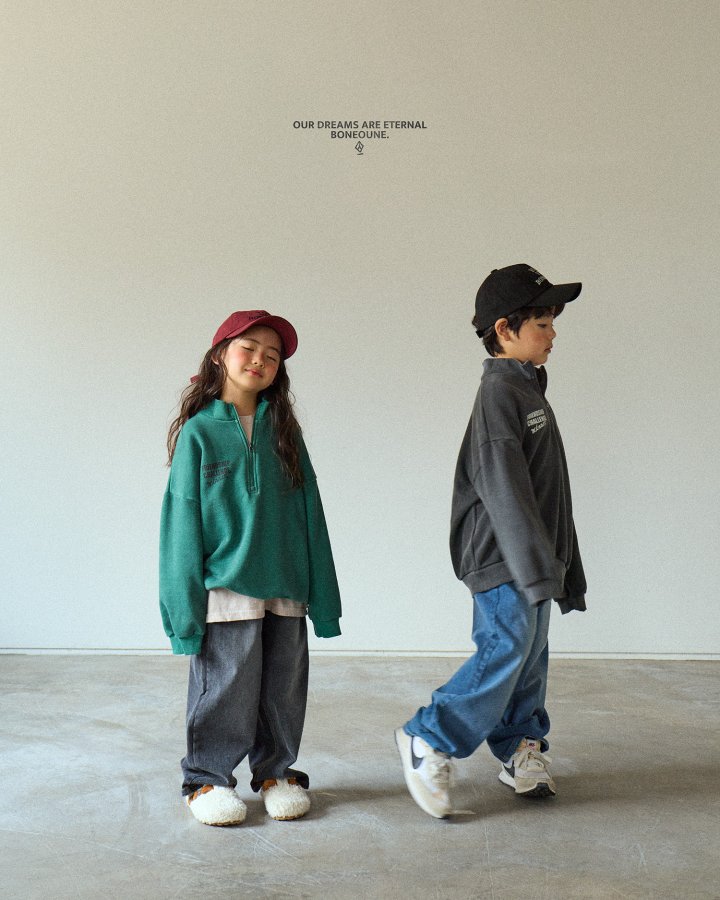 Boneoune - Korean Children Fashion - #childrensboutique - Rucker Half Zip-up - 8