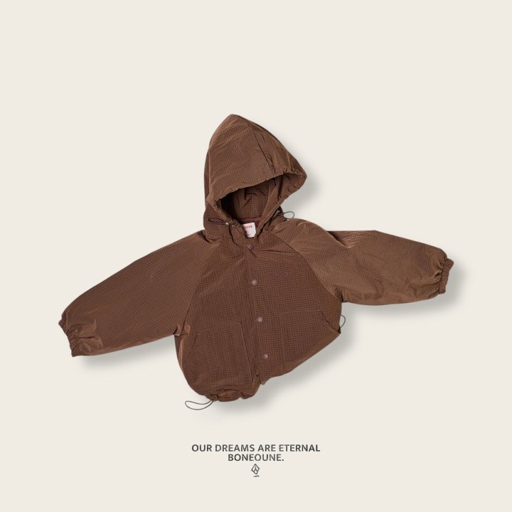 Boneoune - Korean Children Fashion - #childrensboutique - Ribbed Hooded Windbreaker (Kids) - 7