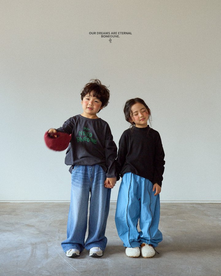 Boneoune - Korean Children Fashion - #childrensboutique - Mild Ribbed Mock Neck Tee - 9