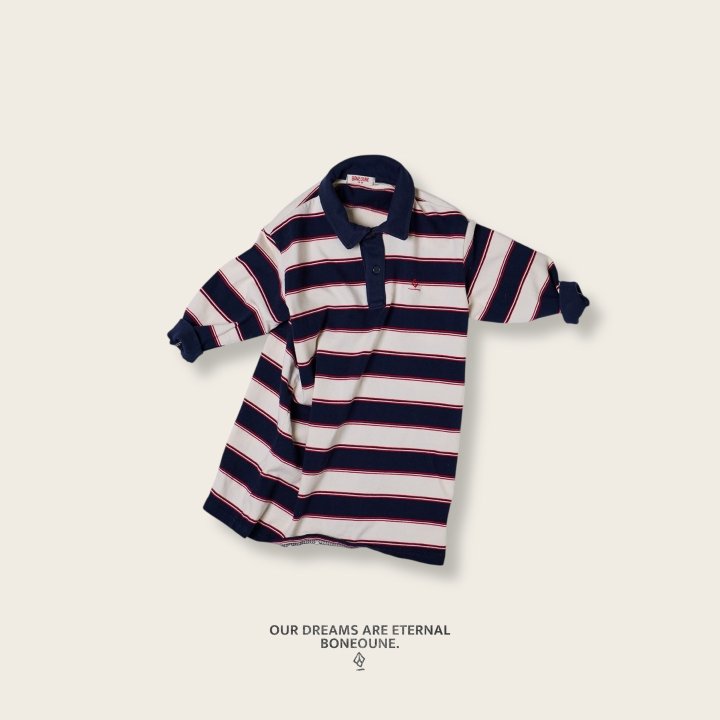 Boneoune - Korean Children Fashion - #childrensboutique - School Collar One-piece - 5