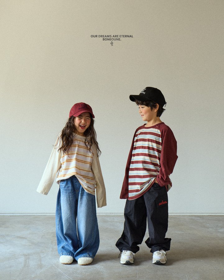 Boneoune - Korean Children Fashion - #childrensboutique - BOBO Wide Denim Pants - 12