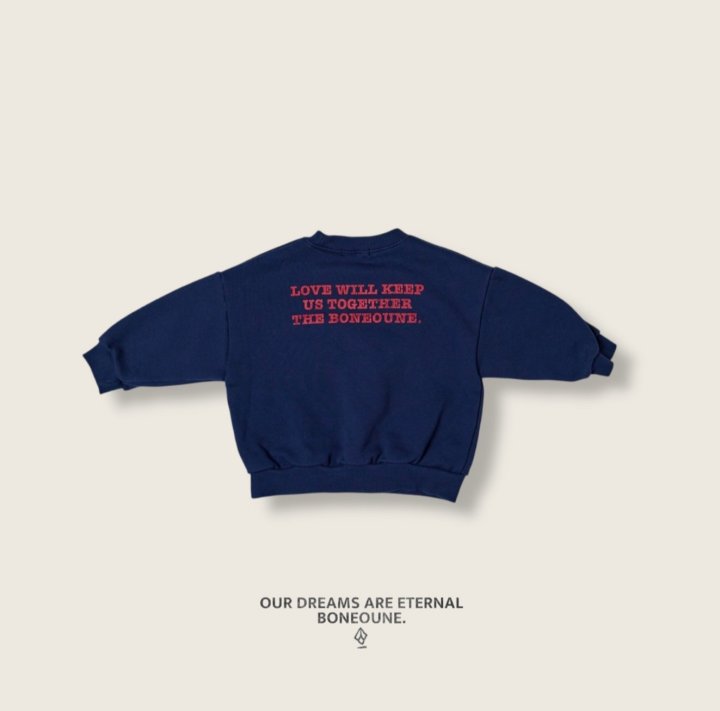 Boneoune - Korean Children Fashion - #designkidswear - Love French Sweatshirt - 9