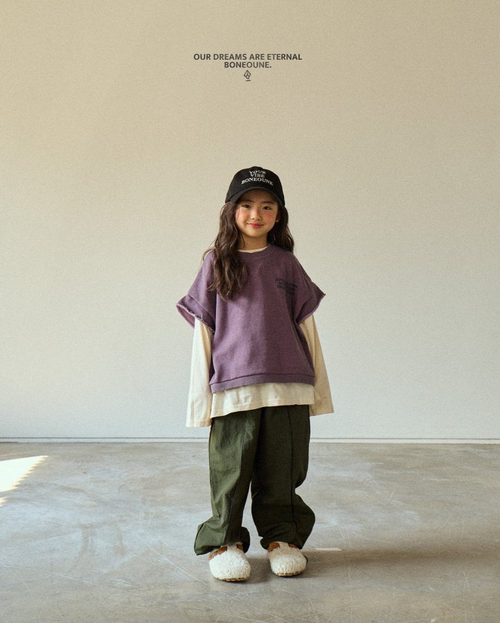 Boneoune - Korean Children Fashion - #designkidswear - Wide Crop Vest - 8