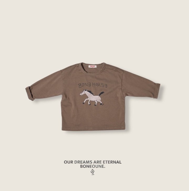 Boneoune - Korean Children Fashion - #designkidswear - Run Run Horse Single Tee - 6