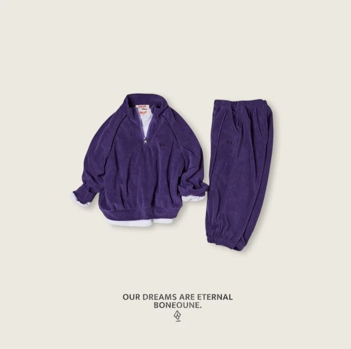 Boneoune - Korean Children Fashion - #designkidswear - Titan Terry Jogger Pants - 10