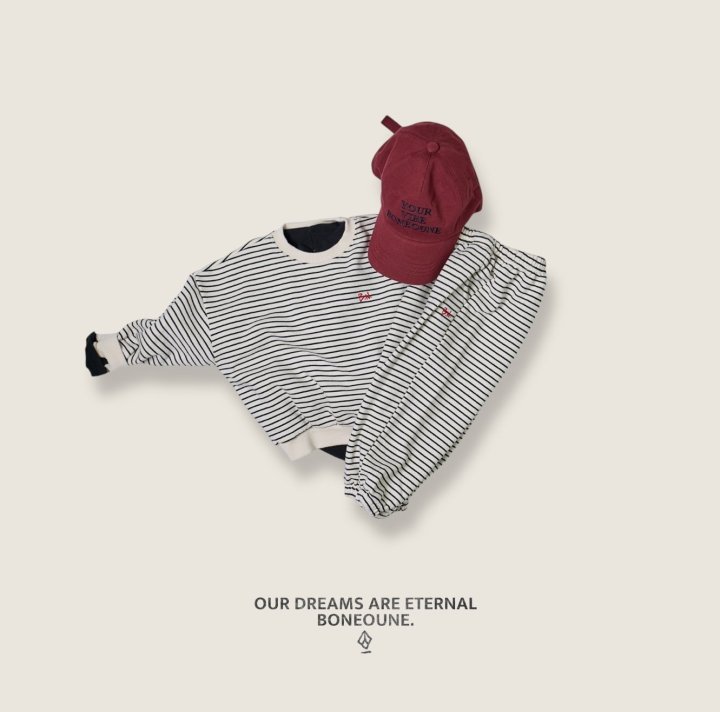 Boneoune - Korean Children Fashion - #designkidswear - Monoline Jogger Pants - 9