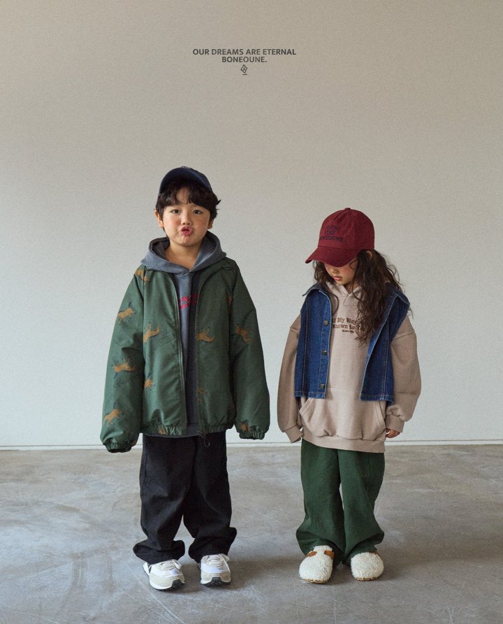 Boneoune - Korean Children Fashion - #discoveringself - Autumn Horse Raglan Jacket (Kids) - 3