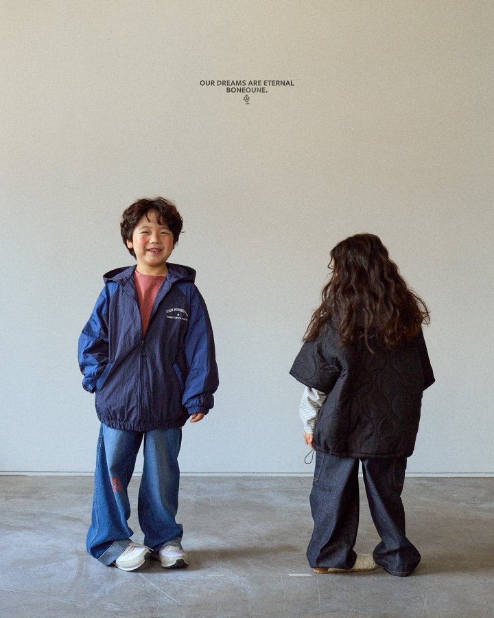 Boneoune - Korean Children Fashion - #designkidswear - Wannabe Hoodie Zip-up (Junior) - 4