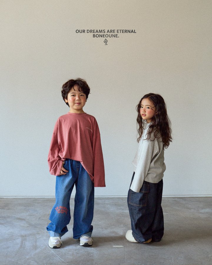 Boneoune - Korean Children Fashion - #discoveringself - Pig Loose Tee - 11
