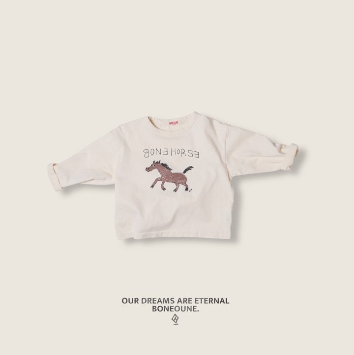 Boneoune - Korean Children Fashion - #discoveringself - Run Run Horse Single Tee - 7