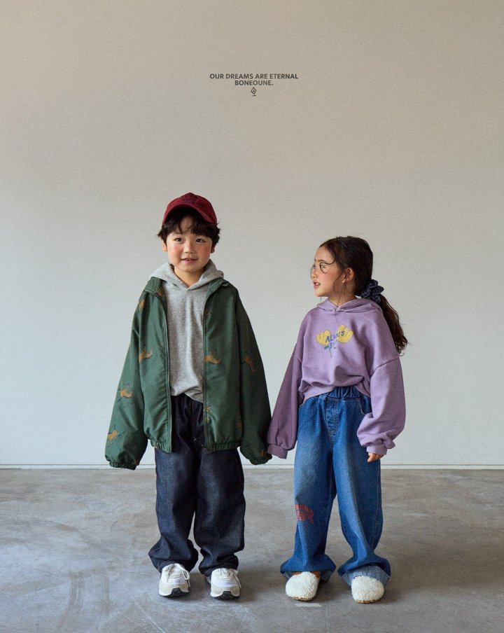 Boneoune - Korean Children Fashion - #discoveringself - Yellow Flower Crop Hoodie - 12
