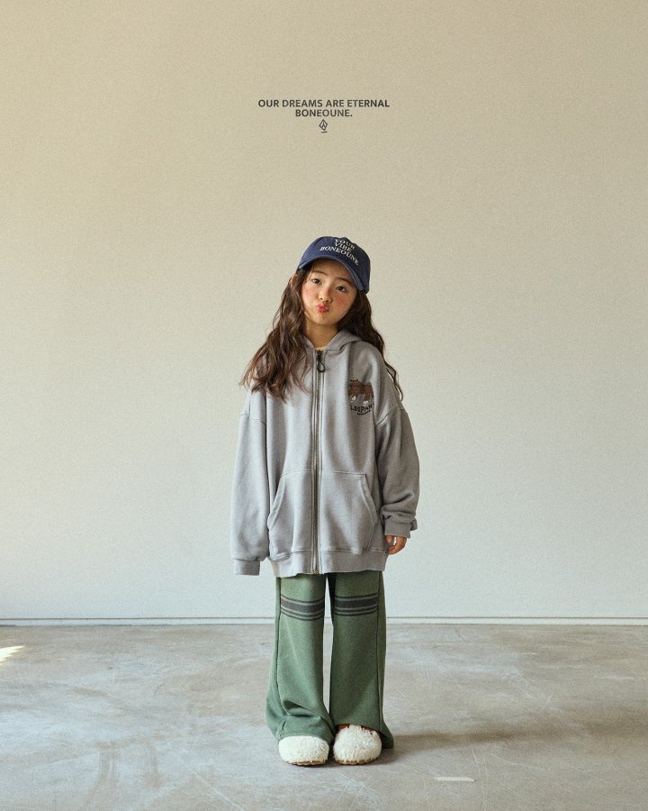 Boneoune - Korean Children Fashion - #discoveringself - BONE Hoodie Zip-up - 4