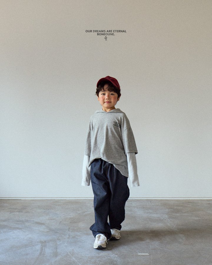 Boneoune - Korean Children Fashion - #fashionkids - Layered Hoodie - 9
